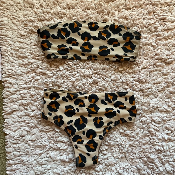 Art Class Leopard Print Kids Swimwear - Picture 1 of 3